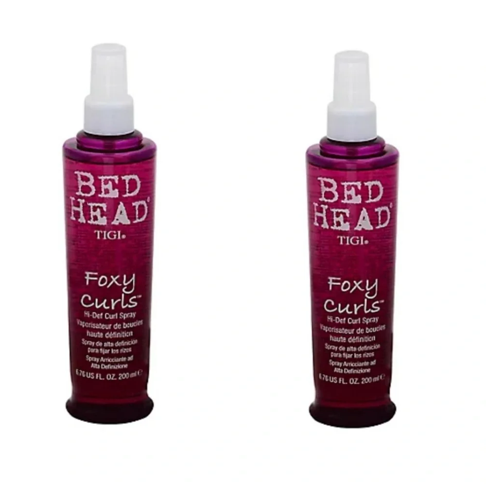 X2 TIGI Bed Head FOXY CURLS Hi Def Curl Finishing Spray 6.76 fl oz‎ New